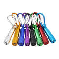 2-in-1 Mini Metal Compact Flashlight/LED Torch Keychain