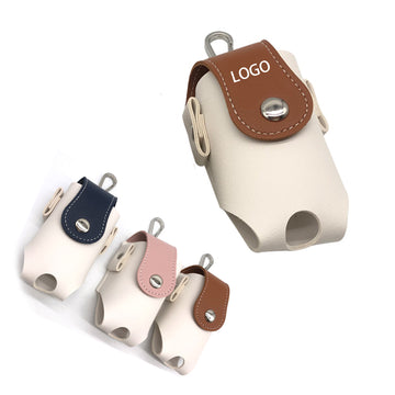 Pu Leather Golf Ball Storage Bag