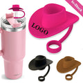 Cowboy Hat Shaped Silicone Straw Dust-Proof Cover Cap
