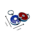 Deluxe Coaster Shape Round Led Flashlight Key Chain
