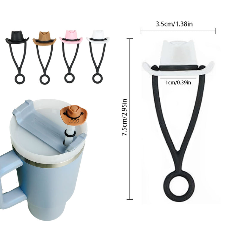 Silicone CowboyHat Straw Cover