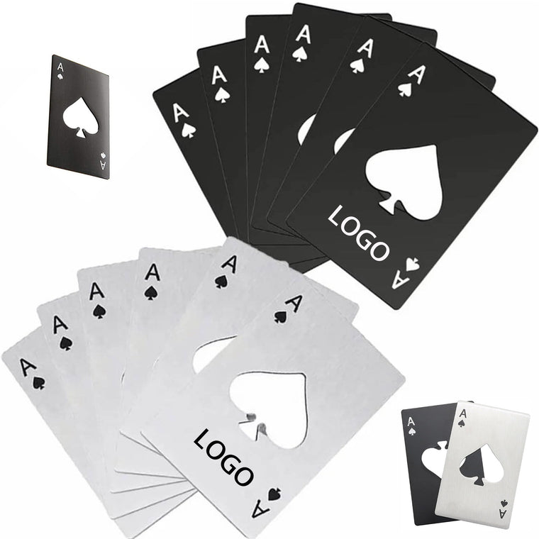 Stainless Steel Credit Card Poker Bottle Opener