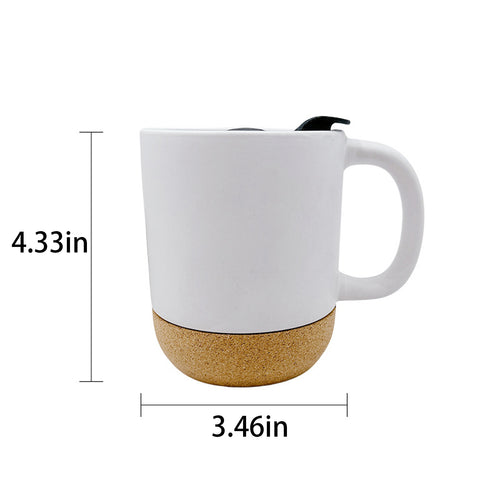 12 oz. Ceramic Mug with Cork Base
