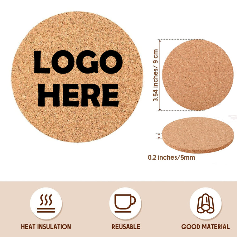 Cork Coasters/Custom Logo