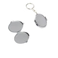 Full Color Folding Mirror Keychain Makeup Mirror W/ Keyring