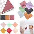 Rhombus Leather Page Corner Protective Cover Bookmark