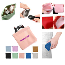 Automatic Closing Data Cable Lipstick Earphone Storage Bag