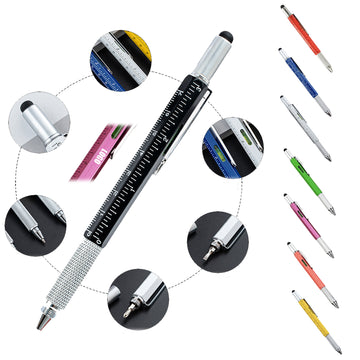 Six-In-One Metal Ballpoint Pen