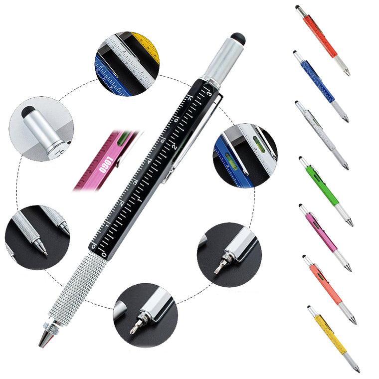 Six-In-One Metal Ballpoint Pen