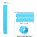 Custom Silicone Ruler Slap Bracelet Snap Wristband