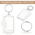 Full Color Custom Photo Insert Keychain