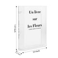 Modern Acrylic Clear Book Shaped Vase For Home Office Hotel
