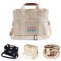 Multi-Pocket Diaper Bag Tote With Crossbody Strap