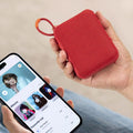 Portable Cloth-Wrapped Cube Speaker