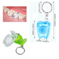 Tooth Shape Portable Key Chain Biodegradable Dental Floss