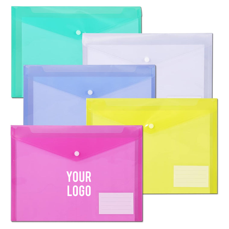A4 Size Poly Envelopes With Label Pocket Folders