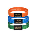 3/5" Sublimated Elastic Event Wristband W/Woven Label