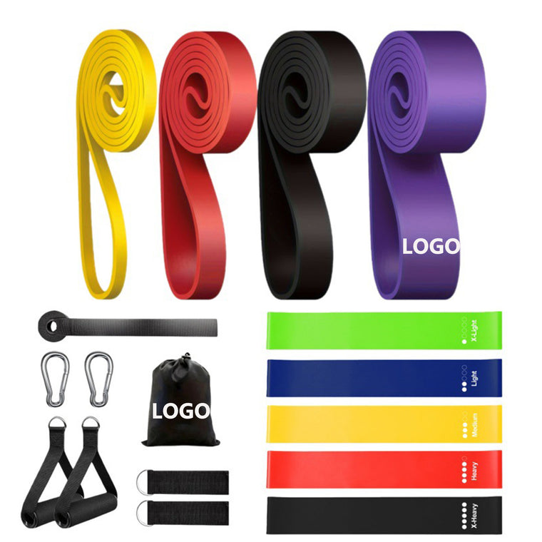 4 Pcs Resistance Bands With Handles, Including Door Anchor