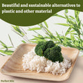 6" Palm Leaf Bamboo Plates