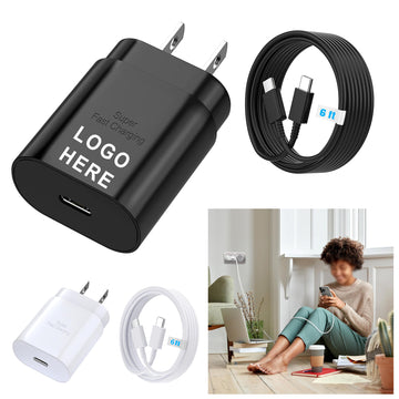 25W PD Charger USB C With 6FT Cord