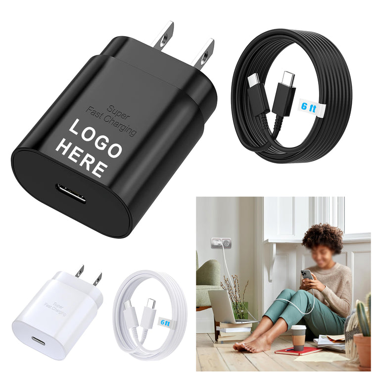25W PD Charger USB C With 6FT Cord