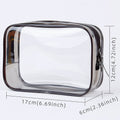 Clear Cosmetic Toiletry Bag With Zipper