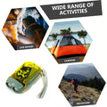 Full Color Hand Crank Flashlight
