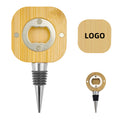 Bamboo Wine Stopper With Bottle Opener