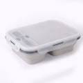 Large Capacity 3 Compartments Folding Lunch Box