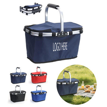Foldable Picnic Basket Storage Bag
