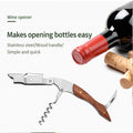 Pear Wood Textured Handle Wine Bottle Opener