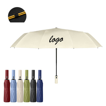 Automatic Folding Sun And Rain Umbrella With 12 Ribs