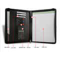 Zippered Padfolio with Calculator and Sticky Note