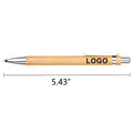 Bamboo Pen Wooden Retractable Ballpoint Pen with Stylus