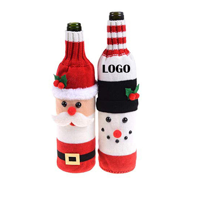 Christmas Wine Bottle Decoration