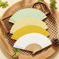 Bamboo Folding Hand Fan With Lightweight Silent Cooling