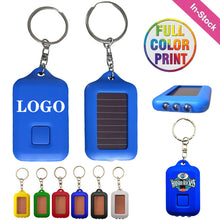 Mini Solar Power Flashlight Keychain With 3 LED Light