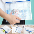 A4 Size Mesh Bags With Zipper Plastic File Document Bags