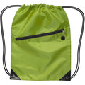 Nylon Zippered Drawstring Backpack