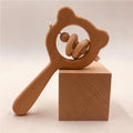 Wooden Animal Baby Hand Bell Toy