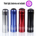 Mini 9 Led Uv Violet Flashlight