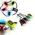 LED Hand-operated Solar Powered Flashlight