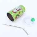 Christmas Drink Straw Double Layer Stainless Steel Mug