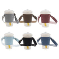 Portable PU Leather Handheld Coffee Cup Protective Sleeve