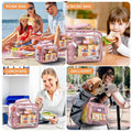 Large Pink Clear Lunch Bag