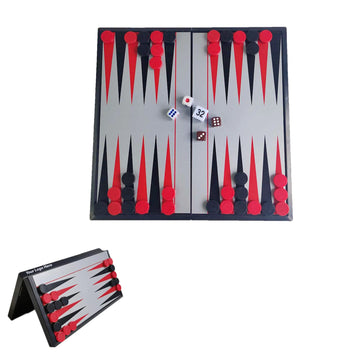 Portable Foldable Magnetic Backgammon Set