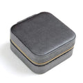 Square Velvet Jewelry Box With Mirror