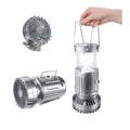 Multifunction Solar Camping Lamps W/ Electric Fan Tent Light