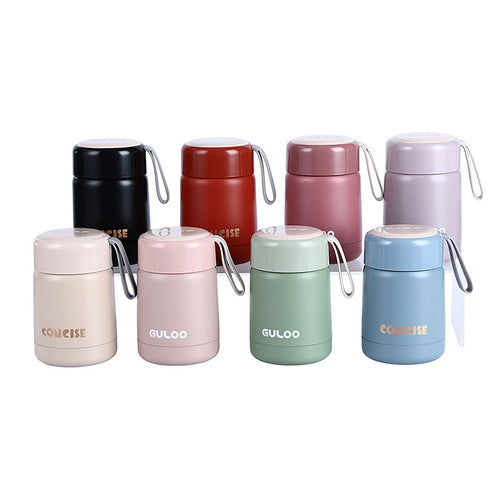 12 Oz Stainless Steel Breakfast Insulation Cup With Lanyard