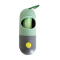 Pet Poop Bag Dispenser W/ Safety LED Flashlight & Carabiner